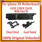 100% Бесплатный iCloud Оригинальный разблокированный для iPhone xr материнская плата 64 Гб 128 ГБ 256 ГБ сбез face ID для iphone XR логическая плата