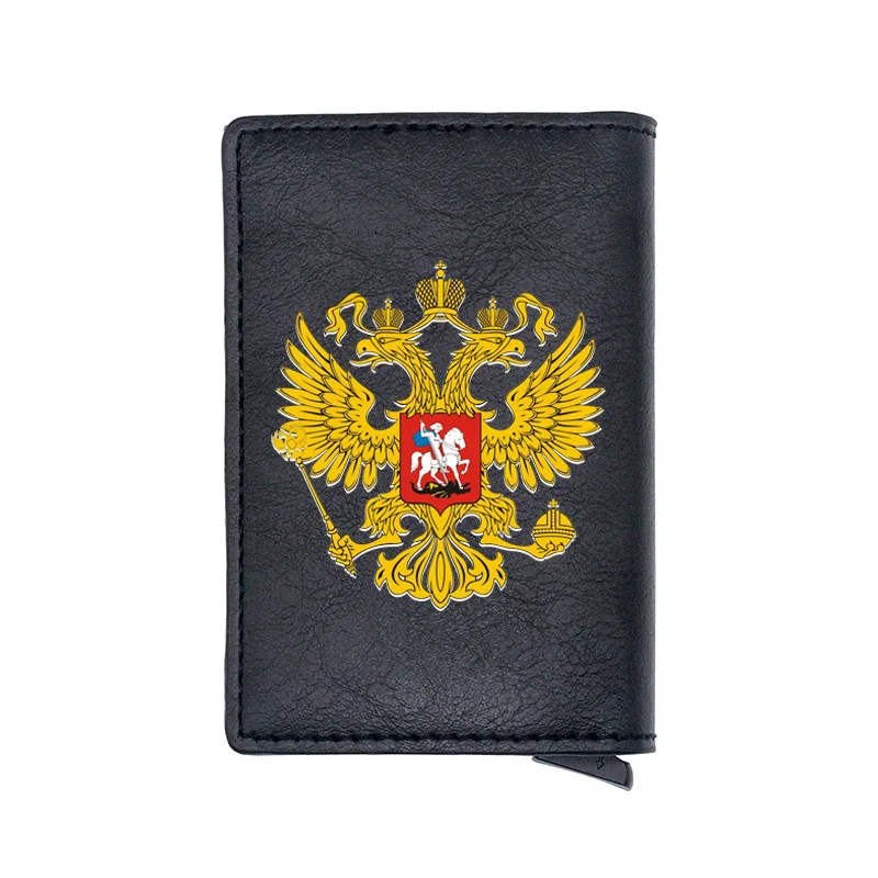 2020 модный кожаный держатель для карт с цифровой печатью национальным гербом