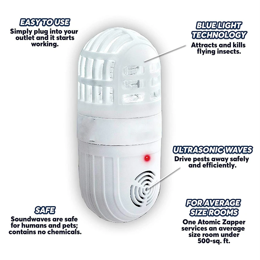 Ультразвуковая лампа для отпугивания комаров с сисветильник том светильник ПА