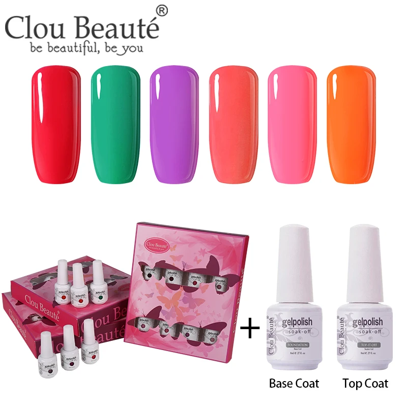 ZH24 Clou Beaute 8 шт./компл. Гель-лак для ногтей гибрид Лаки грунтовка лаки для ногтей Маникюр 8 мл Гель-лак для ногтей УФ лак - Цвет: ZH24