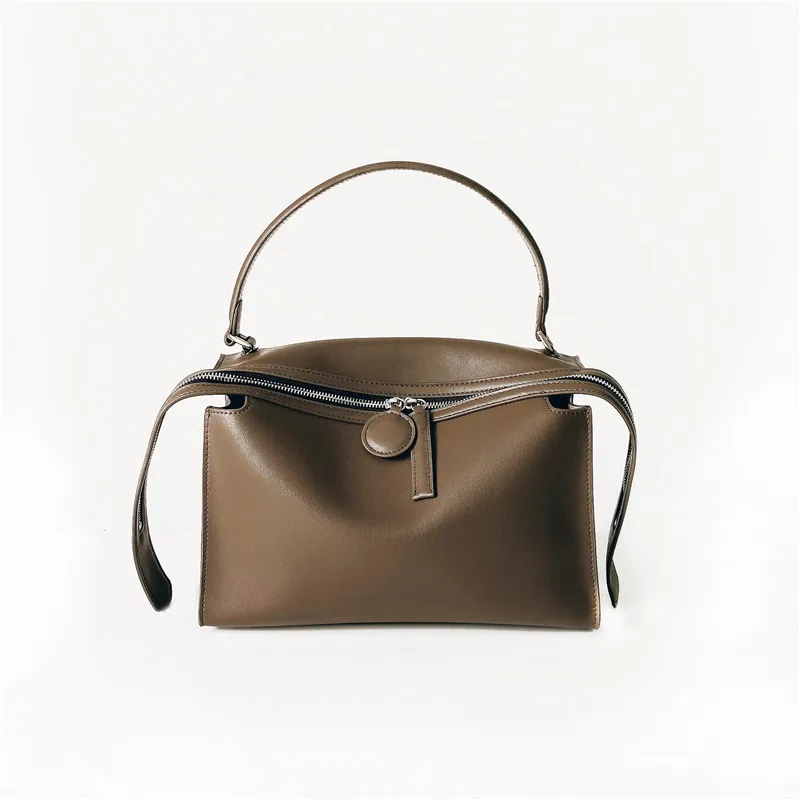 

High Quality Genuine Leather Ladies Shoulder Bags 2021 New Large Capacity Ladies Hand Bags Casual Luxury Designer Women Handbags