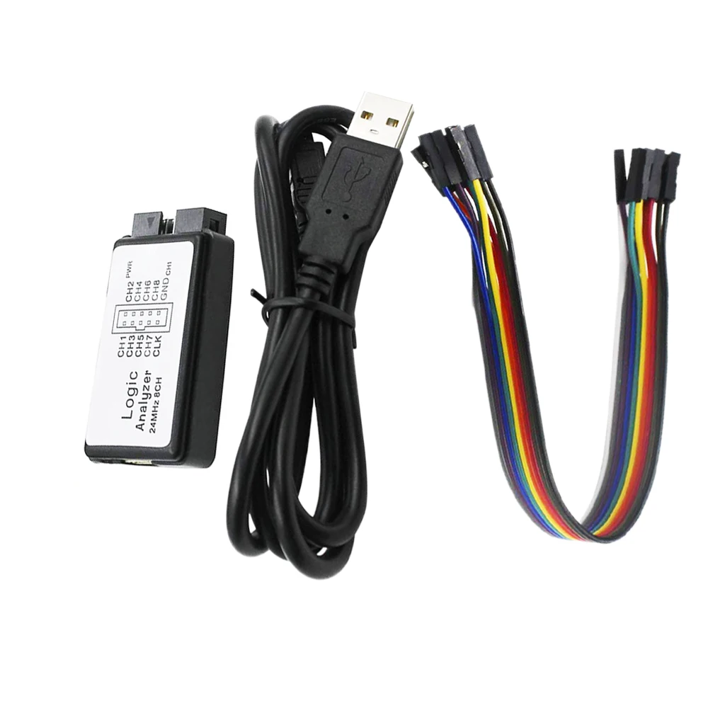 USB логический анализатор 24 МГц 8CH микроконтроллер ARM 24M FPGA инструмент отладки 16 12 8 4