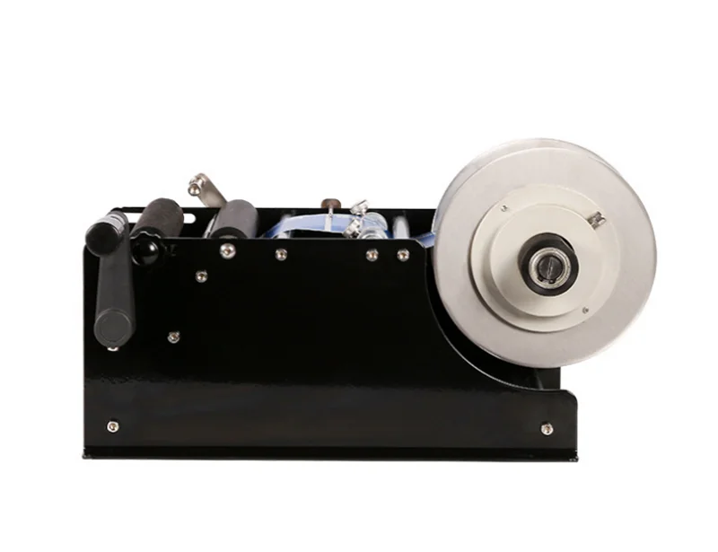 Пластиковая мини машина для упаковки бутылок простая ручная нанесения этикеток