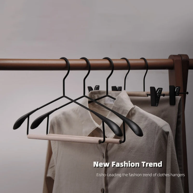 Железная деревянная вешалка для одежды хранения магазина домашняя сушилка
