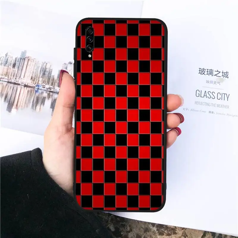 

Color checkerboard flame Phone Case For Samsung galaxy S 21 20 10 8 A 51 71 50 21s 70 40 20 20e note 10 plus Ultra 5g fe