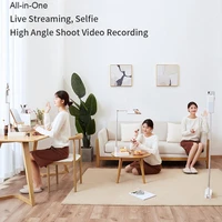 Phone Stand Modern Wireless Rechargeable Phone Selfie Stand with Light Foldable Strong Bearing Desktop Phone Holder