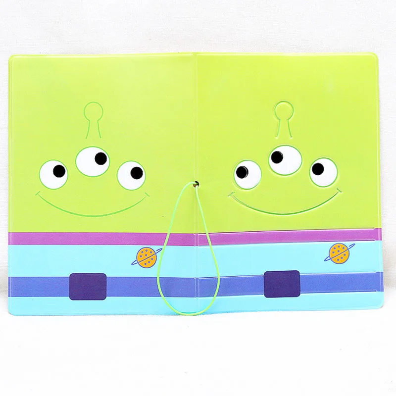 HEQUN симпатичный маленький зеленый мужской 3D чехол для паспорта из ПВХ держатель