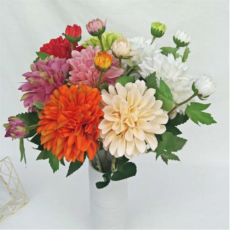 Имитация далийского шарика (2 головки/штука) длина 24 41 дюйма имитация хризантемы