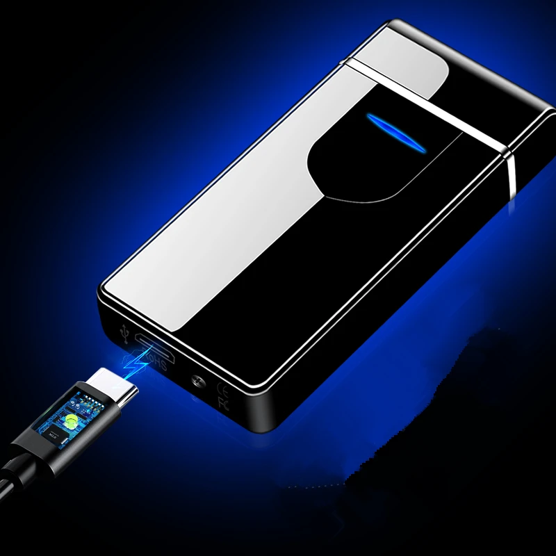 Двойной arc светодиодный сенсорный экран зондирование USB петля зарядки безопасный