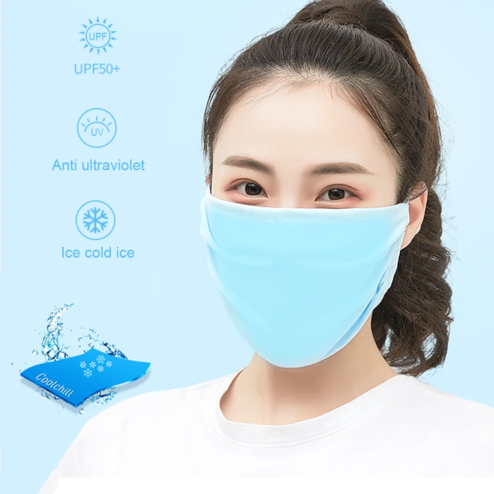 Регулируемая Маска с УФ защитой и заушными петлями переработанная из вискозы