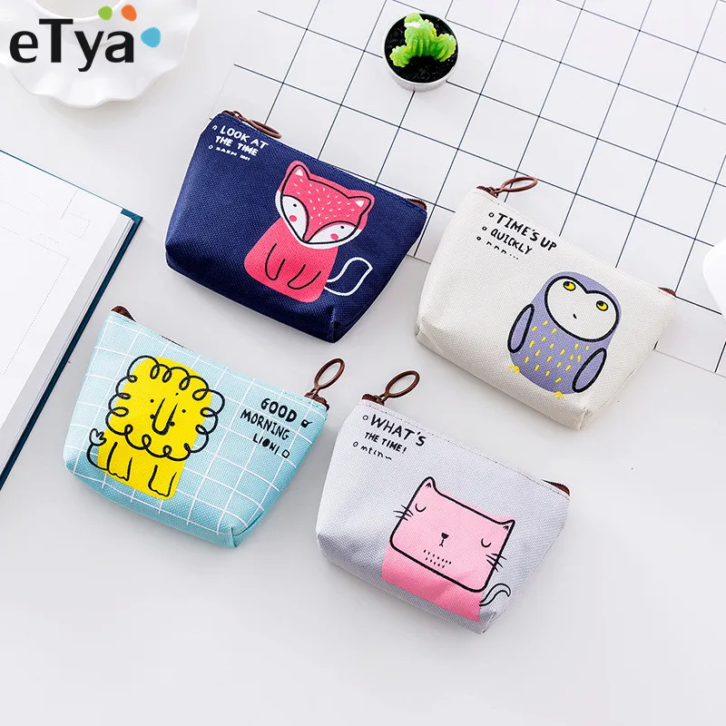 ETya милый детский маленький кошелек для монет на молнии женщин и девушек мини