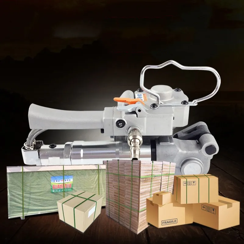 

Handheld Pneumatic Polypropylene PET Strapping Tool,Plastic Strapping Packing Machine 13-19mm poly strap fast shipping