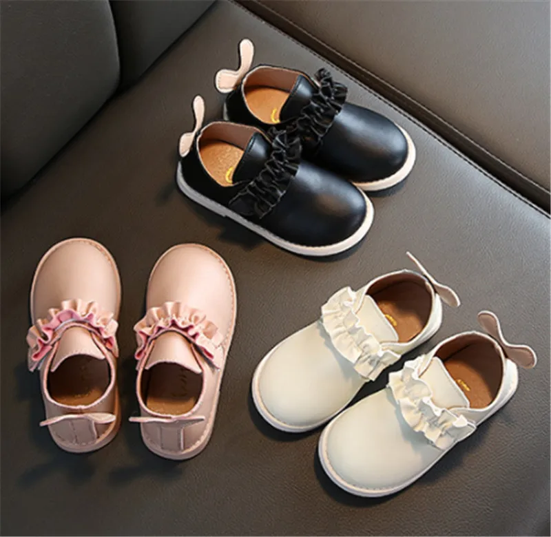 Обувь для девочек; кожаная однотонная школьная обувь для девочек; chaussure fille; мягкая детская обувь для маленьких девочек; размеры 21-30
