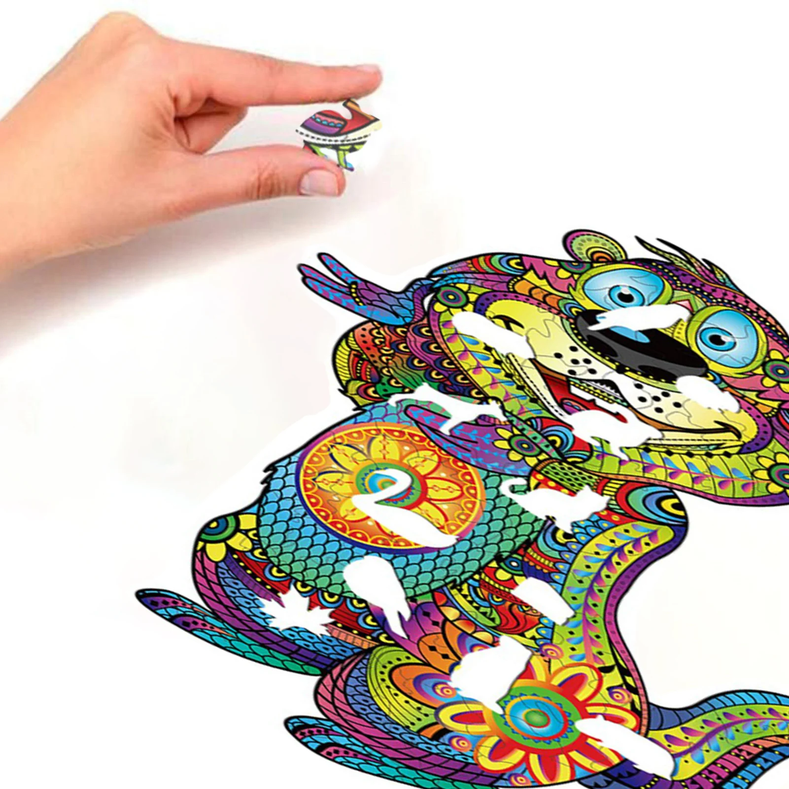 Головоломка Монтессори 3D игрушка долговечные Асимметричные строительные блоки