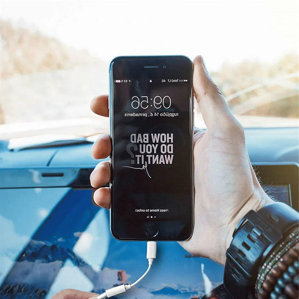 

For Iphone SE 11 Pro Max X Xs Max XR 7 8 Plus Audio Aux adapters Iphone lightning to 3 5 mm jack adapter Headphones Converter