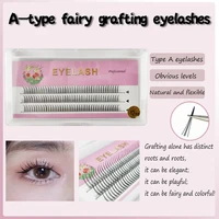 three rows of a type net red fairy grafted eyelashes single cluster a type self grafted eyelashes curling eyelashes natural