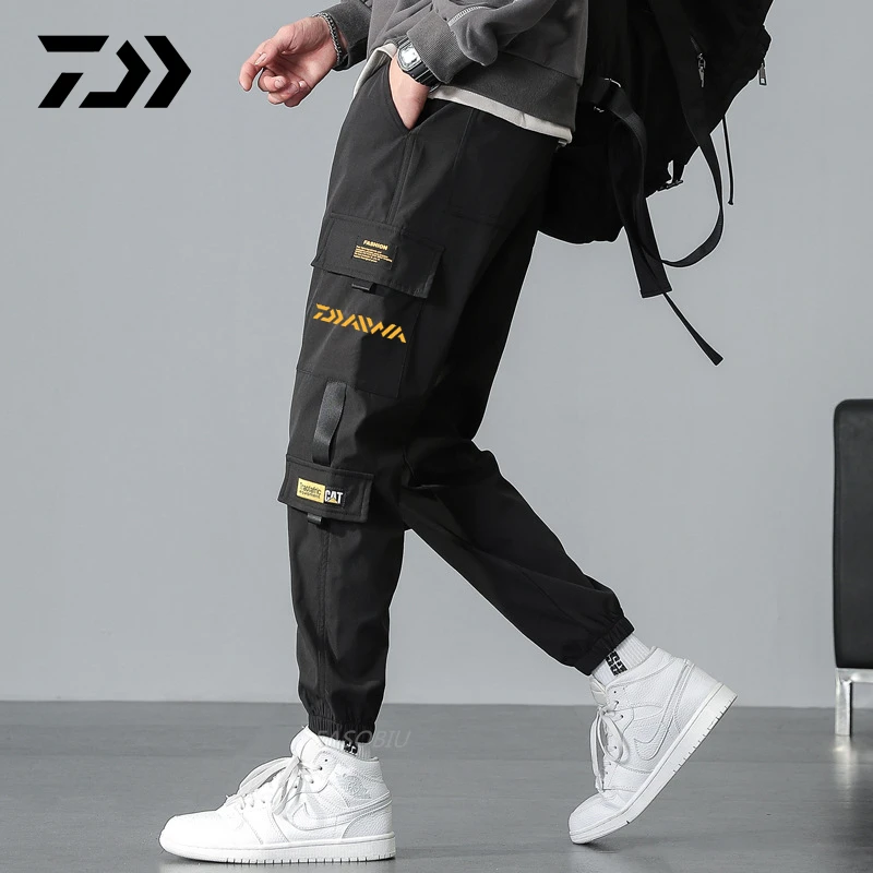 

Daiwa Spring Autumn Breathable New Fishing Pants Outdoor Sport Loose Overalls Sweatpants Men's High Quality Fishing Pants Men