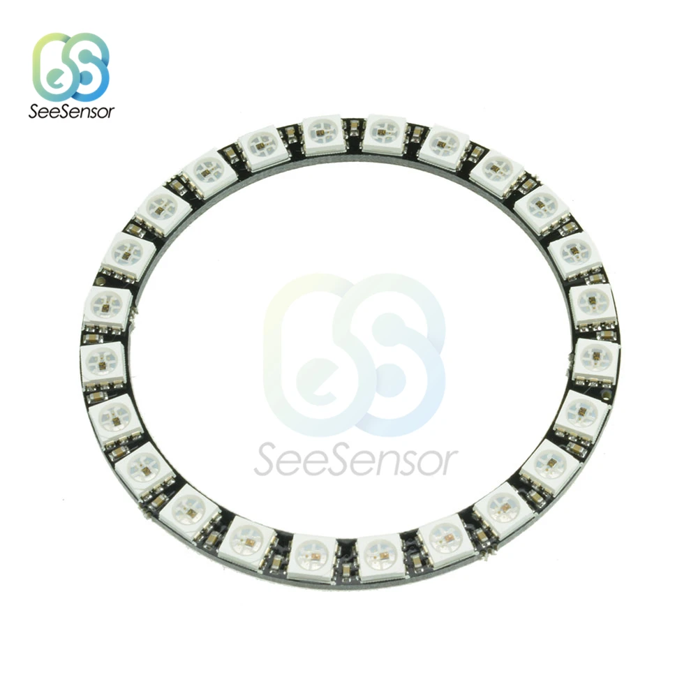 Светодиодный кольцевой светильник RGB со встроенными драйверами 1 3 4 7 8 12 16 24 бит