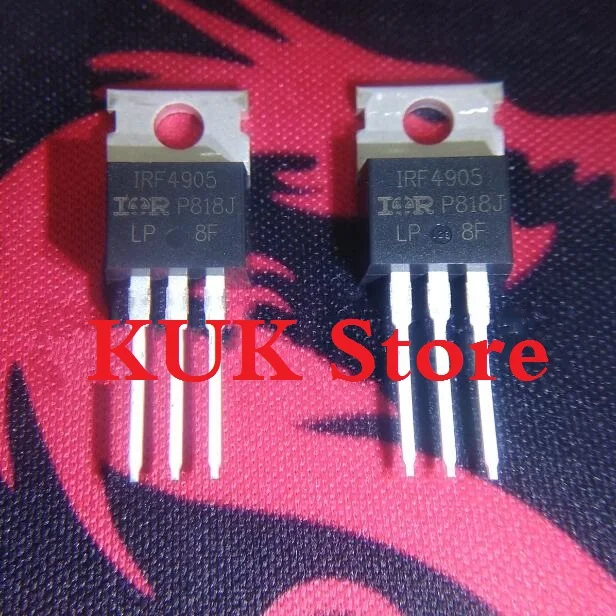 Real 100% Original NEW IRF4905 IRF4905PBF MOSFET 55V 74A TO 220 10 шт./лот|Запасные части| |