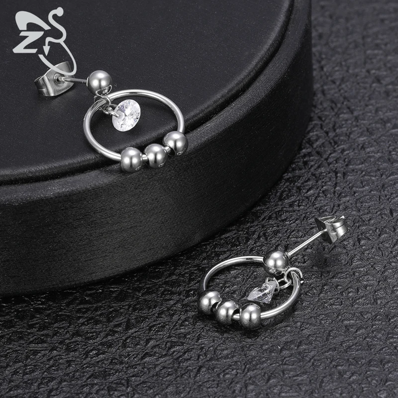 Серьги-гвоздики из нержавеющей стали 316L в стиле хип-хоп | Украшения и аксессуары