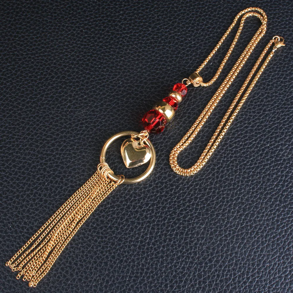 Newest Fashion Stainless Steel Jewelry For Woman and Girl 700mm Long Charm Sweater Chain Necklace Pendant NEIZCOBF |