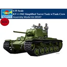 Трубач 09597 135 весы KV-1 1942 упрощенный башни Tank wплатье на бретелях с круглым вырезом в стиле милитари Пластик сборка модель комплект