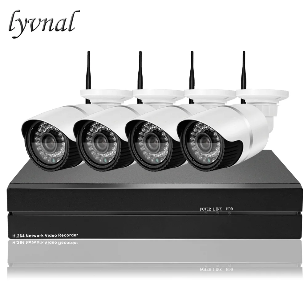 LYVNAL h.265 5mp 8ch nvr комплект sony 1080p Пуля Беспроводная ip-камера wifi система 2mp p2p Onvif камера видеонаблюдения 4ch wi-fi-комплект