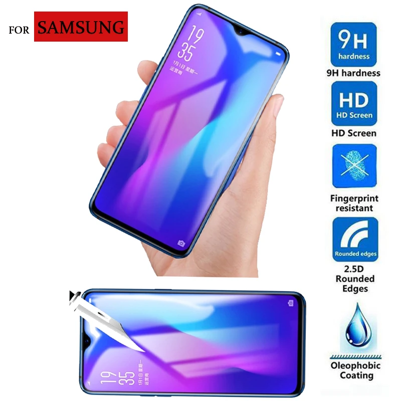 2 шт. закаленное стекло для Samsung Galaxy A80 A90 5G защита экрана 9H Взрывозащищенная ЖК