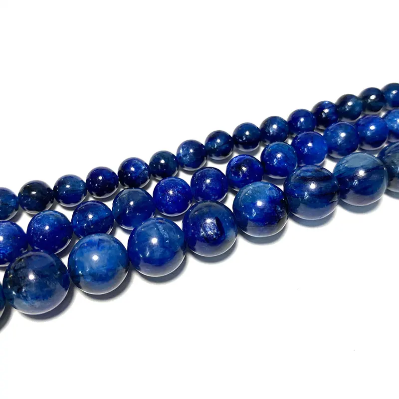 

Fine AA 100% Natural Stone Round Blue Kyanite Gemstone Beads For Jewelry Making DIY Bracelet Necklace Earrings 6/8/10MM