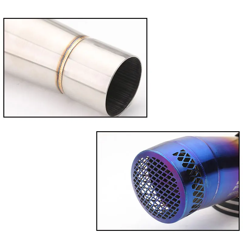 Мотоцикл выхлопной Akrapovic GP глушитель Escape Moto Echappement выхлопная труба модифицированная для FZ6 CBR250 ninja400/250 gsxr600 MT09 07