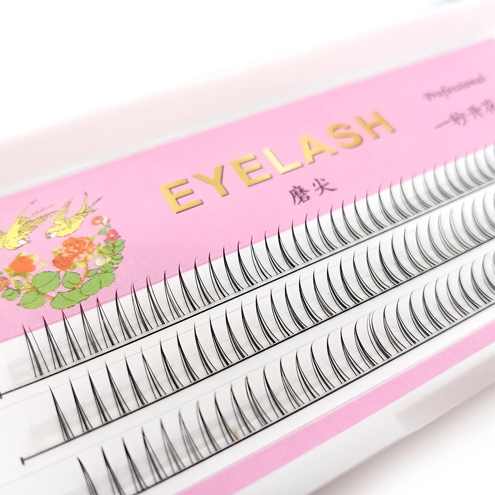 

Hot 3 Lines Premade Volume Fans 3D/4D/5D/6D Lash Russian Volume Fans Eyelash Extension Pre Made Faux Mink wholesale Private Logo