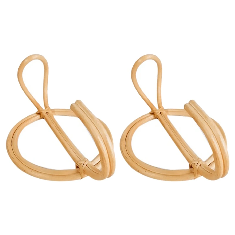 

Rattan Wall Hooks,Clothes Hanger Hanging Hat Coat Organizer Rack Hanging Hook,Rattan Hanger for Kids Room Decor