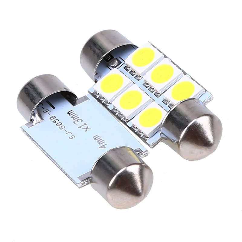 POSSBAY оптовая продажа 2 шт. 36 мм 5050 6SMD белый микро общий автомобиль гирлянда для