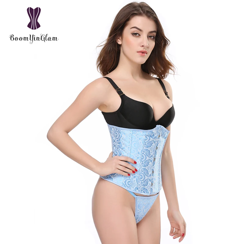 Корсеты с цветочной вышивкой корсеты топ для талии шейпер тренировочный корсет 14