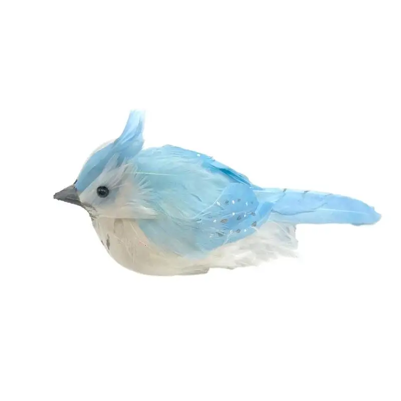 

Blue Potbellied Bird Easter Decoration Gift Resurrection Bird Home Ornament For Party Bird Wedding Festival Deco Simulation X0Q8