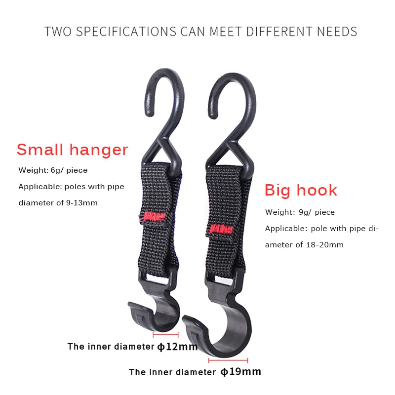 5Pcs Outdoor Camping Hook Strap Buckle S-Shaped Hanger Crossbar Tent Pole | Спорт и развлечения