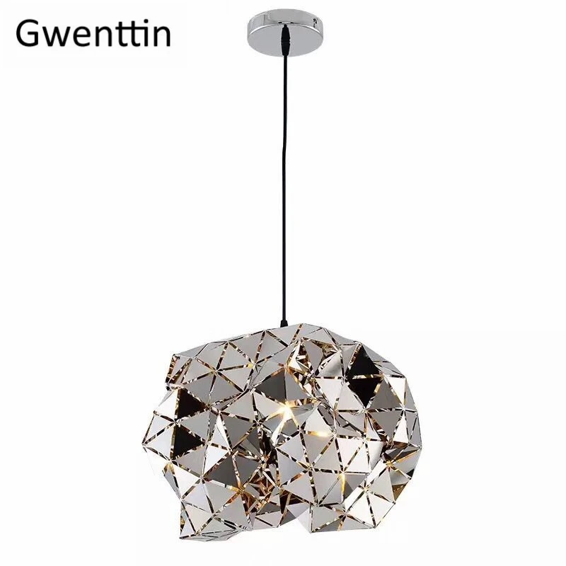 Нержавеющая сталь свеча подвесные светильники Современные Нерегулярные Led Hanglamp