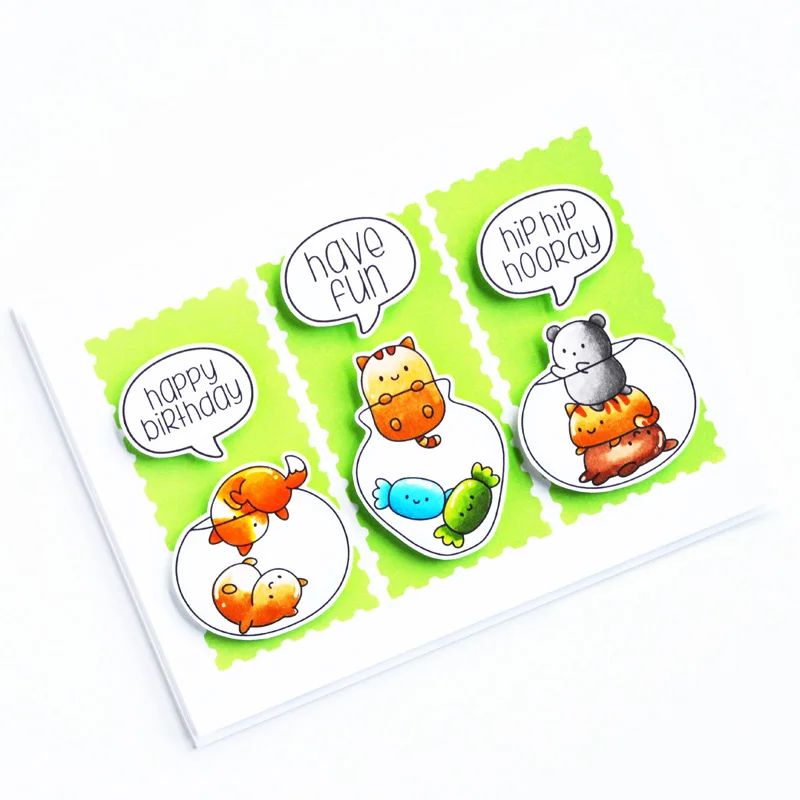 Металлические Вырубные штампы соответствующий прозрачный штамп милые животные