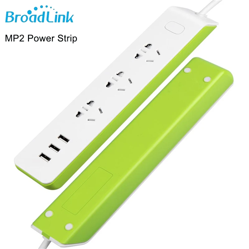 Broadlink блок питания MP2 Умный дом WiFi розетка 3 розетки USB 10А 1,5 м 250 в AU UK US EU адаптер iOS пульт дистанционного управления