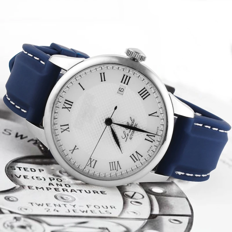 Ремешок силиконовый для наручных часов резиновый спортивный браслет мужчин и