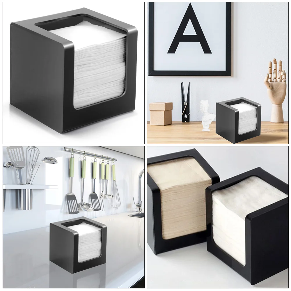 

1pc Creative Tissue Dispenser Box Black Tissue Napkin Box Car Tissue Decor Box
