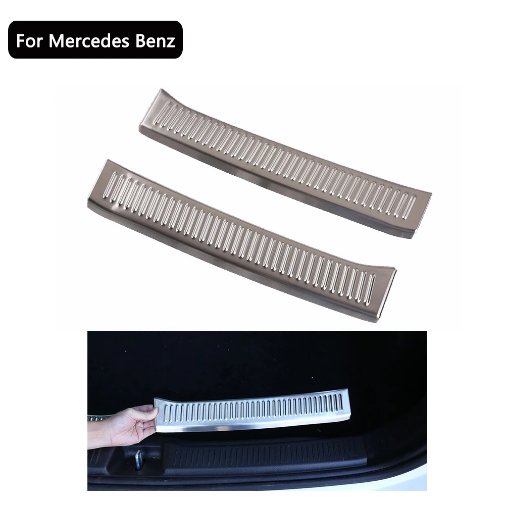 

Для Mercedes Benz B Class B200 W247 2020 автомобильный бампер из нержавеющей стали со встроенным задним защитным кожухом аксессуары для отделки