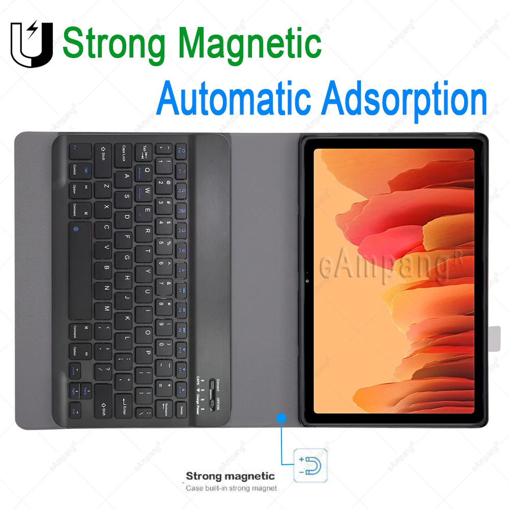 case for samsung galaxy tab a7 10 4 2020 keyboard case tab a 10 1 2019 cover russian spanish english arabic keyboard funda free global shipping