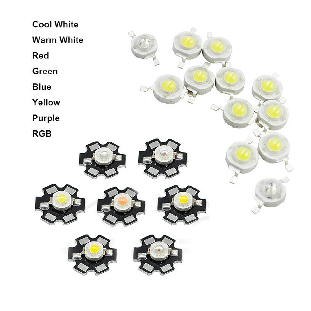 Высокая мощность LED COB CREE лампа чип 3 Вт 2-3 6 В Белый УФ фиолетовый RGB + 20 мм