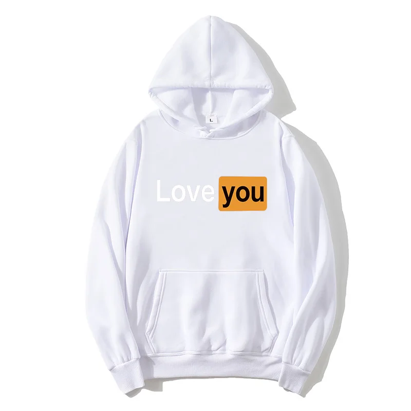 

Мужские толстовки с надписью LOVE YOU футболка с надписью про любовь, мужские топы, корейские толстовки в стиле хип-хоп, мужские повседневные же...