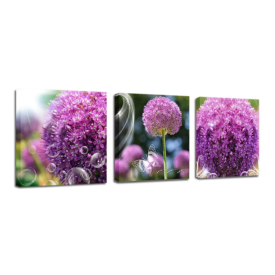 HD принты на холсте фиолетовая Флора картина для гостиной настенное искусство