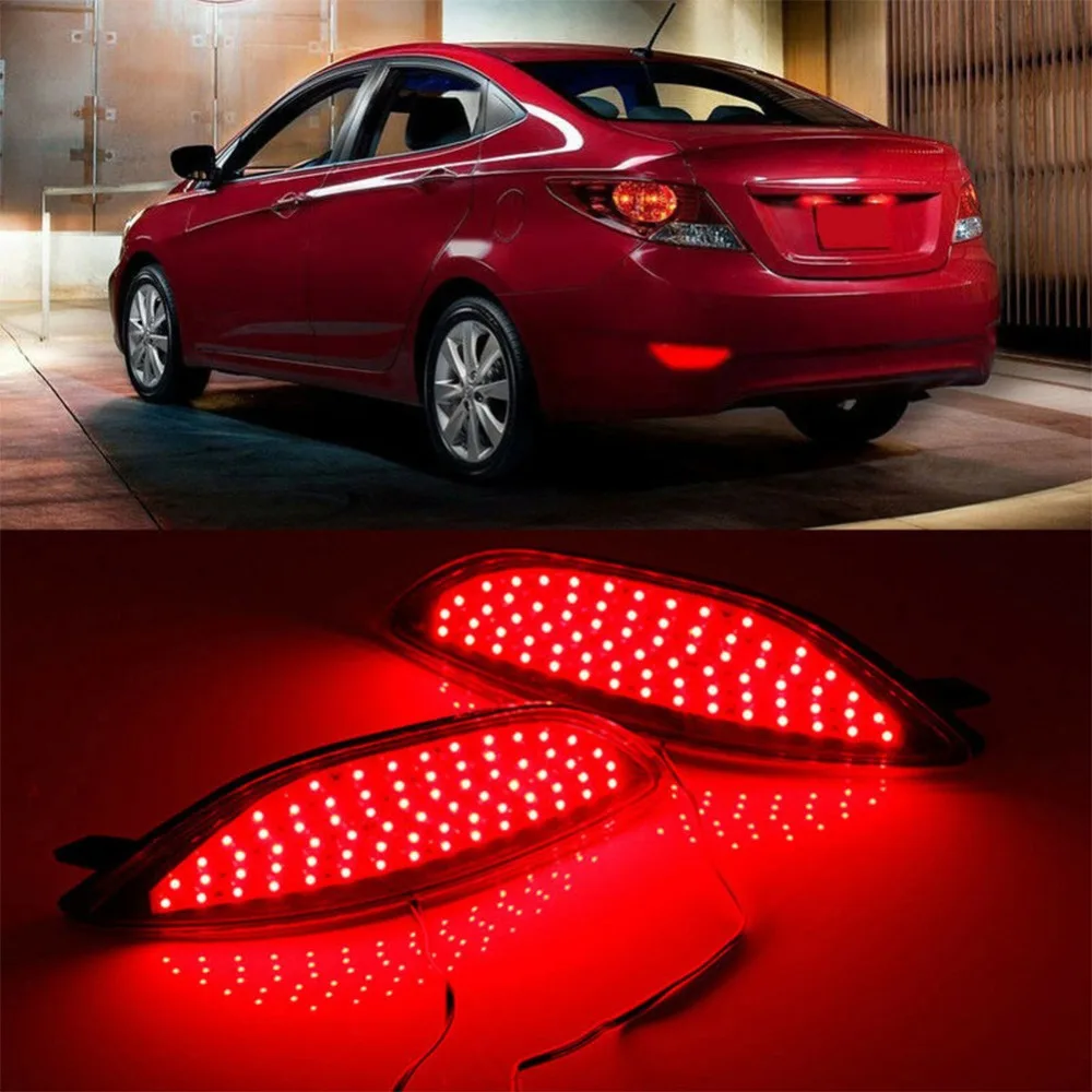 Стосветильник светильник задний на бампер для Hyundai Accent/Verna/Solaris 2008 2015|Сигнальная