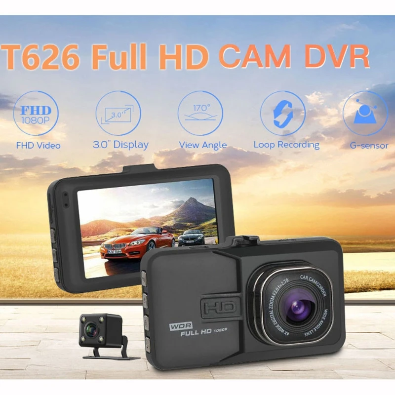 

3.0 Inch Car DVR Camera 1080P Vehicle Video Recorder 120 Degree Dash Cam 28GC