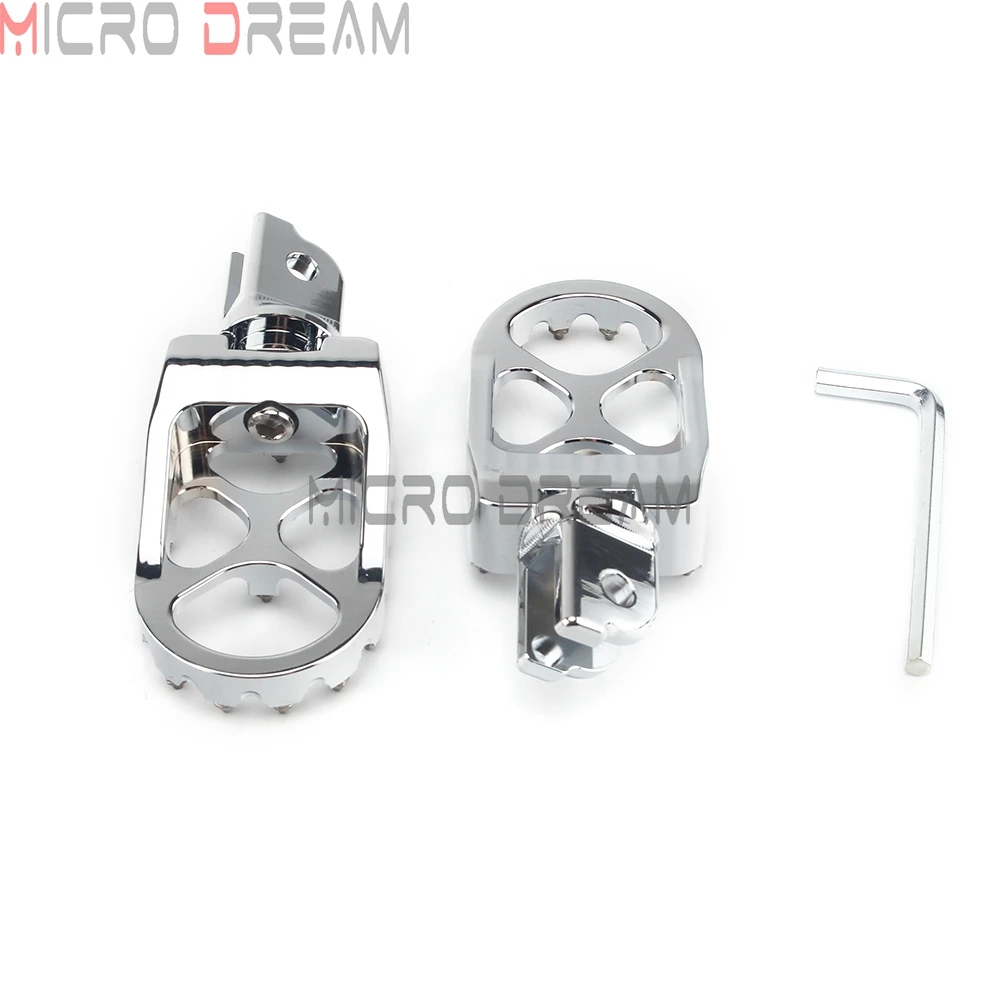 Хромированная Защитная панель для мотоцикла водителя половицы широкий MX