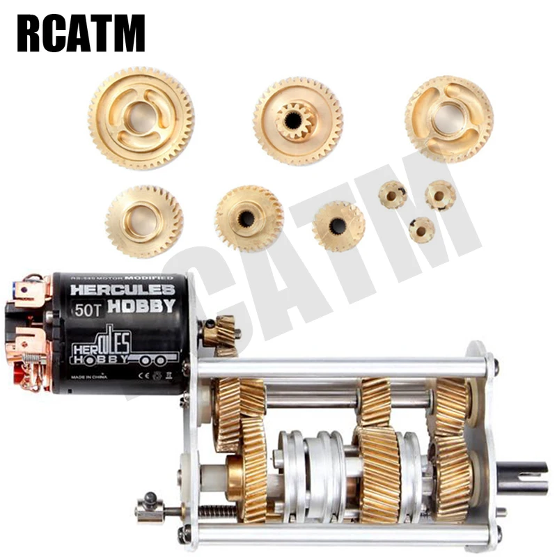 Конический металлический латунный медный зубчатый СИНХРОНИЗАТОР для 1/14 Tamiya RC